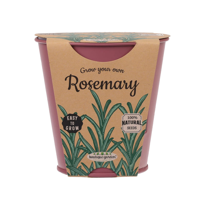 Blackboard Zinc Pot - Rosemary