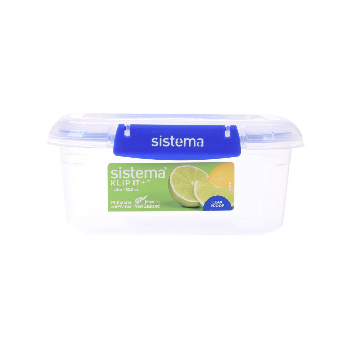 SISTEMA Klip It Plus Rectangle Container 1L - Blue