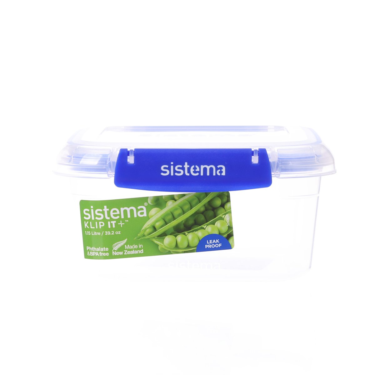 SISTEMA Klip It Plus Square Container 1.15L - Blue