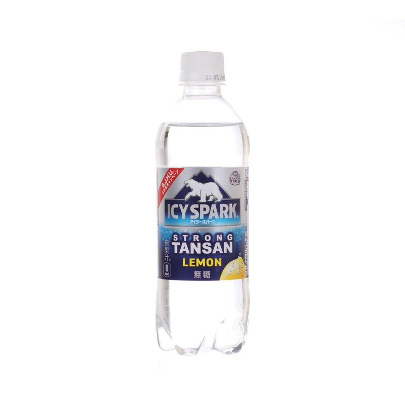 ICY SPARK Carbonated Water - Lemon Flavor  (490mL)