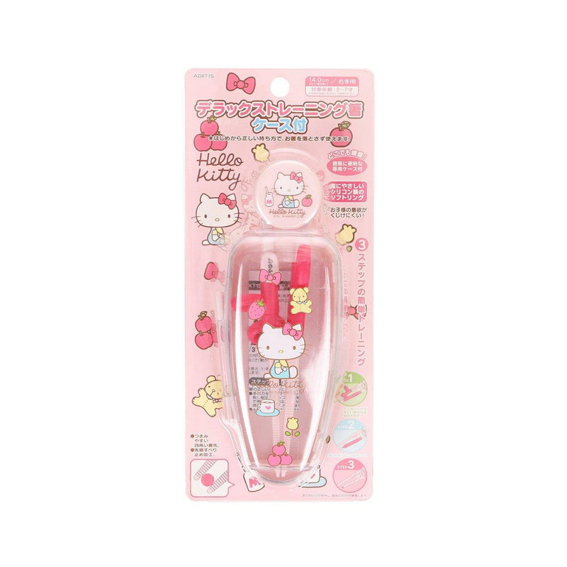 SKATER Deluxe Training Chopstick with Case - Hello Kitty