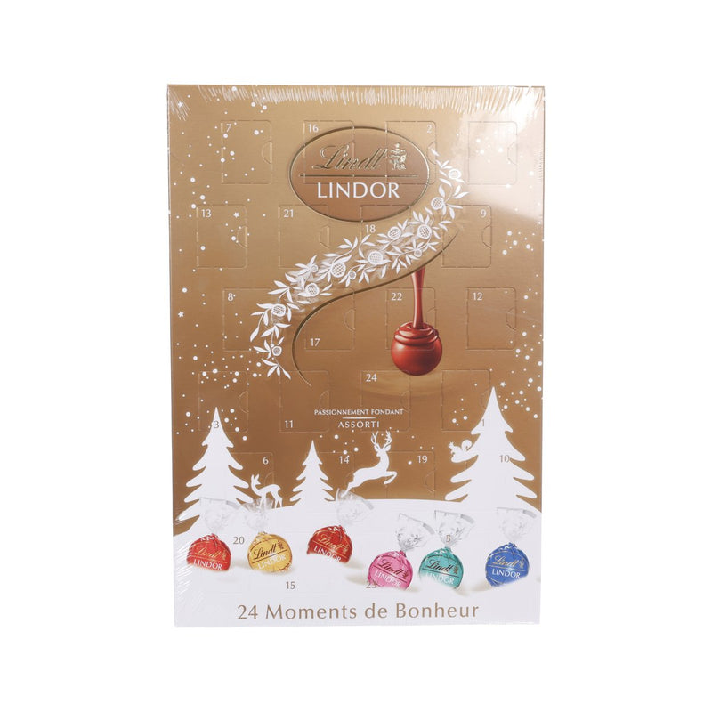 瑞士蓮 Lindor 聖誔倒數月曆朱古力 - 金色盒  (300g)