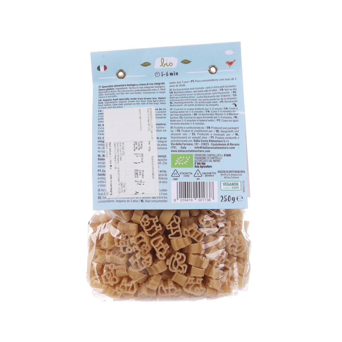 DALLA COSTA Organic Gluten Free Brown Rice Pasta - Farm  (250g)