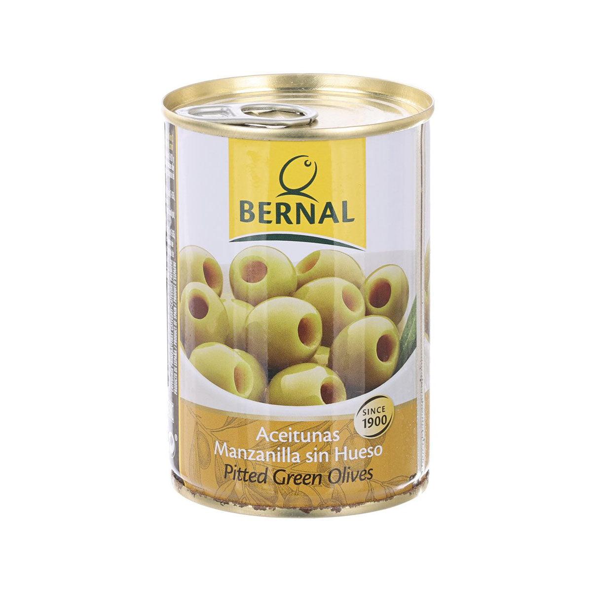 BERNAL Pitted Manzanilla Green Olives, 292g