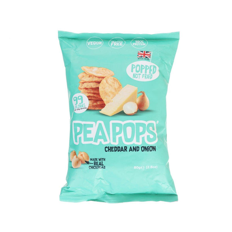 PEA POPS 非油炸鷹嘴豆脆餅 - 超濃芝士洋蔥味  (80g)