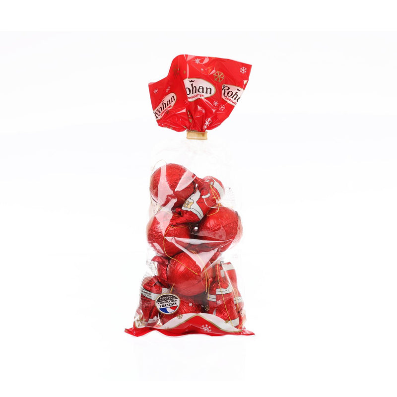 ROHAN Extra Fine Milk Chocolate [Red Foiled Santas & Baubles Tree Decoration]  (200g)