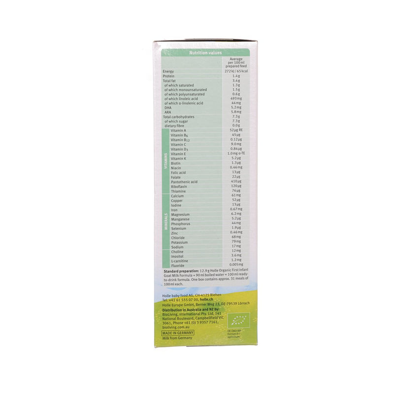 HOLLE Organic Infant Goat Milk Formula 1  (400g)