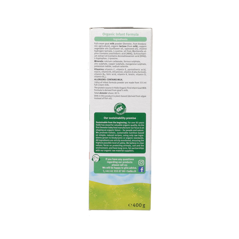 HOLLE Organic Infant Goat Milk Formula 1  (400g)