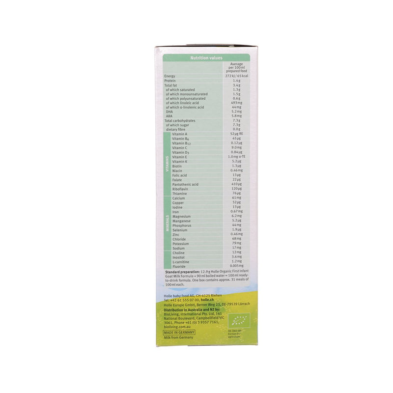 HOLLE Organic Infant Goat Milk Formula 1  (400g)