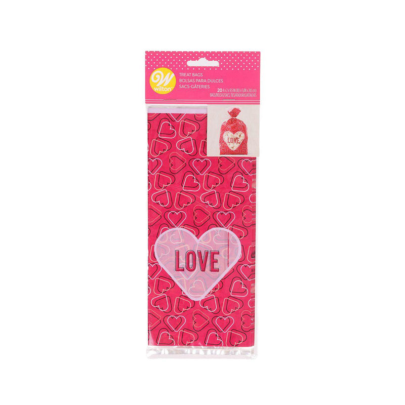 WILTON Valentine Treat Bag - Love  (20pcs)