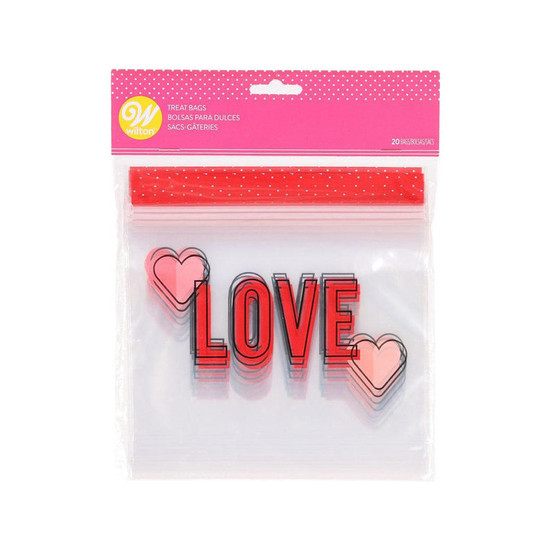 WILTON Valentine Mini Treat Bag - Love  (20pcs)