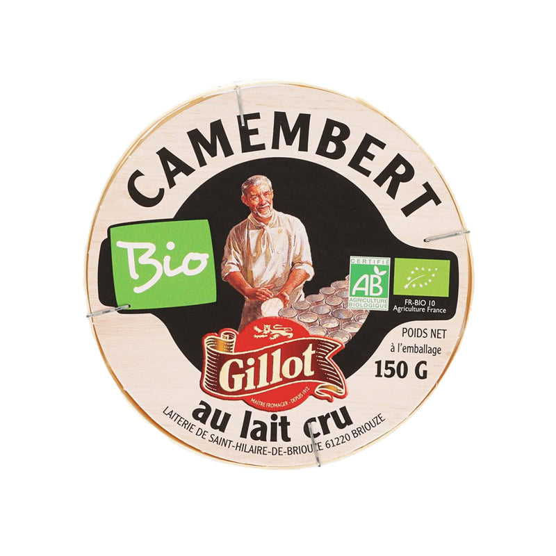 GILLOT Mini Organic Camembert Raw Milk Cheese  (150g)