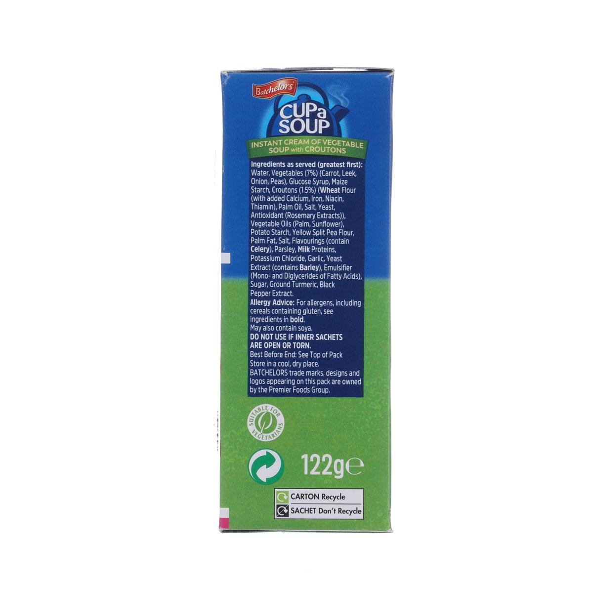 BATCHELORS Cup a Soup - Cream of Vegetable with Croutons  (122g)