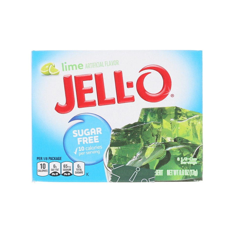 JELL-O Gelatin Dessert Mix - Lime Flavor [Sugar Free]  (17g)