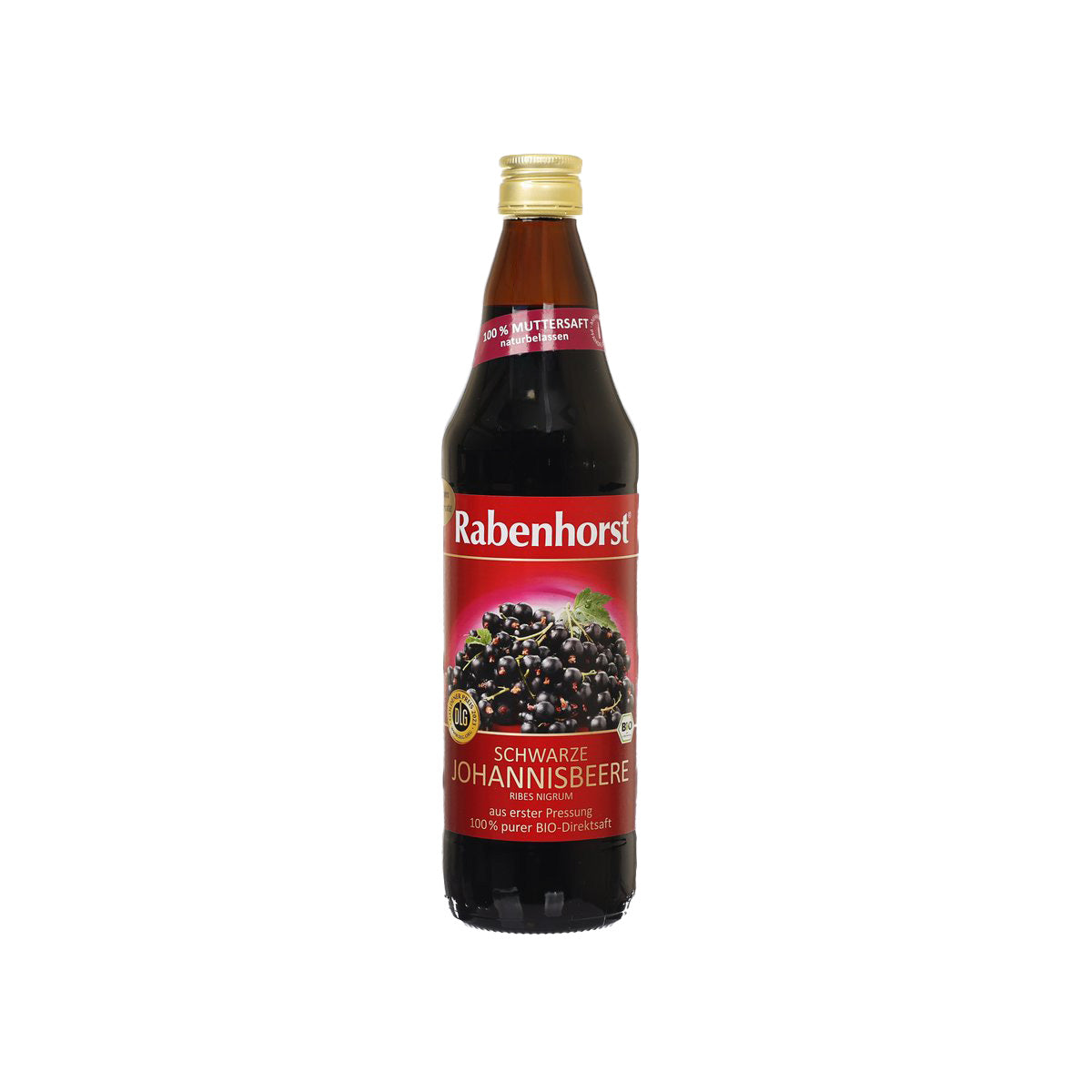 RABENHORST 100% 有機黑加侖子汁(無加糖) (750mL)
