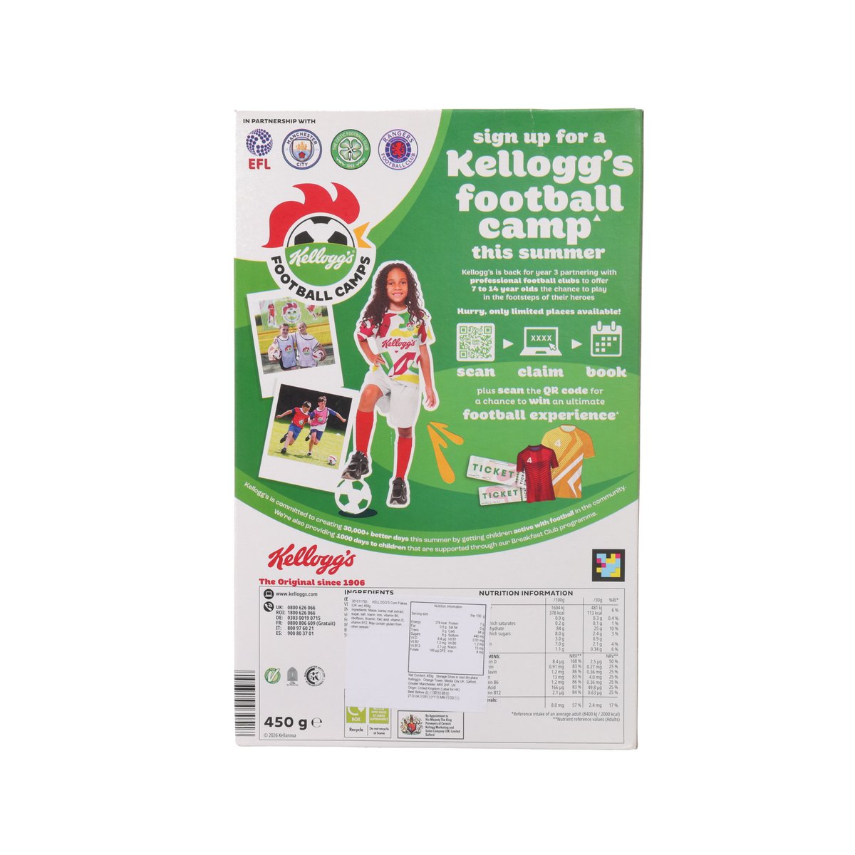 KELLOGG'S Corn Flakes (UK ver)  (450g)