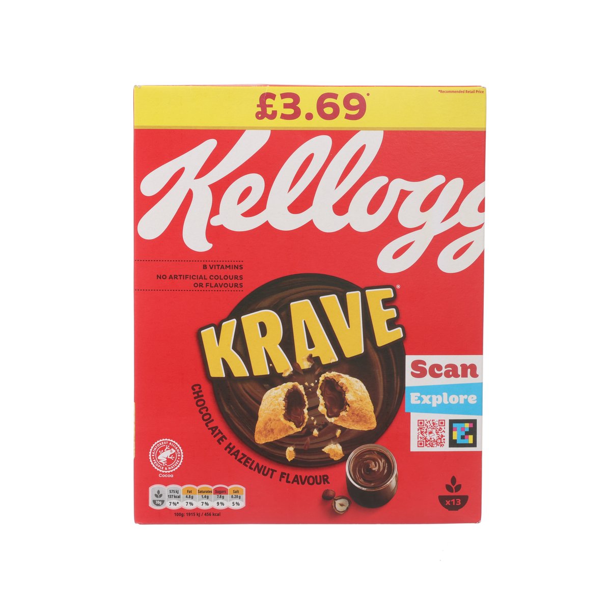 KELLOGG'S Krave Chocolate Hazelnut Cereal (UK ver)  (410g)