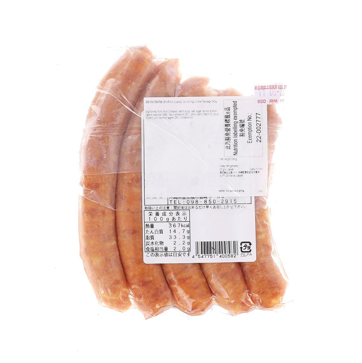UEHARA MEAT Coarsely Ground Agu Wiener Sausage  (240g)