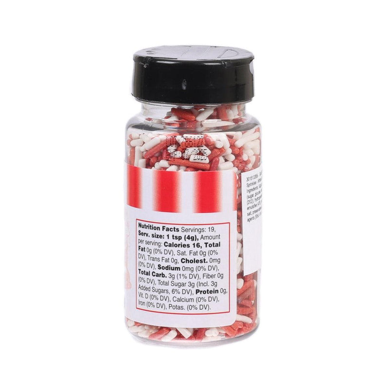 BAKERSFIELD 裝飾糖粒 - 白色 & 紅色 (76g)