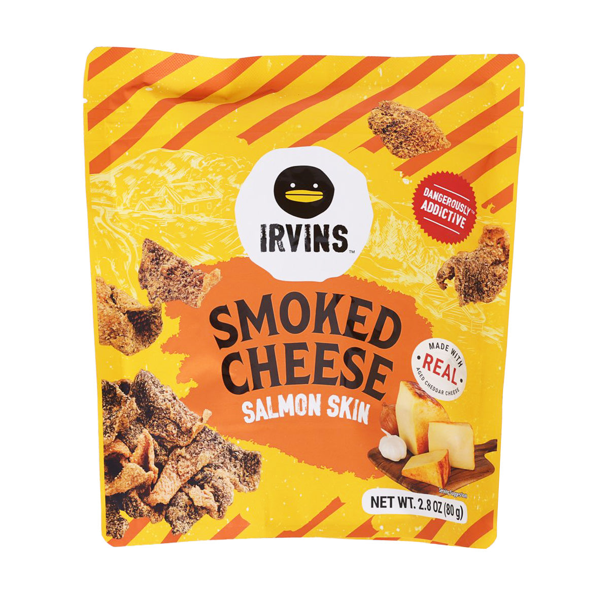 IRVINS Smoked Cheese Salmon Skin  (80g)