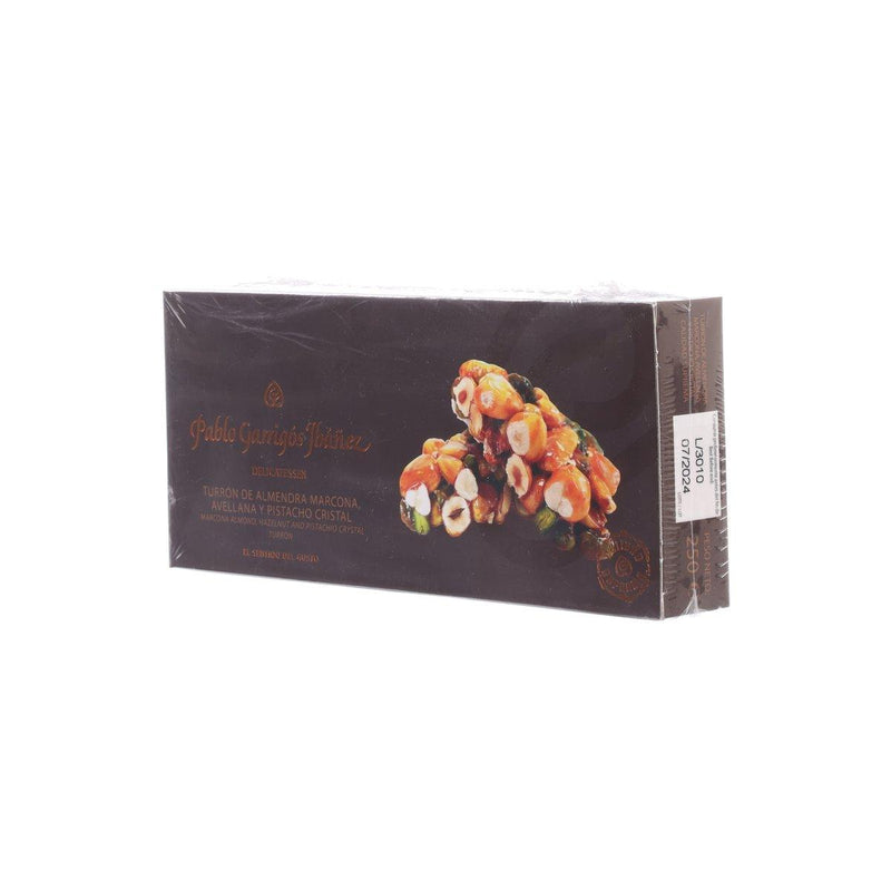 PABLO GARRIGOS IBANEZ Marcona Almond, Hazelnut, Pistachio Crystal Turron  (250g)