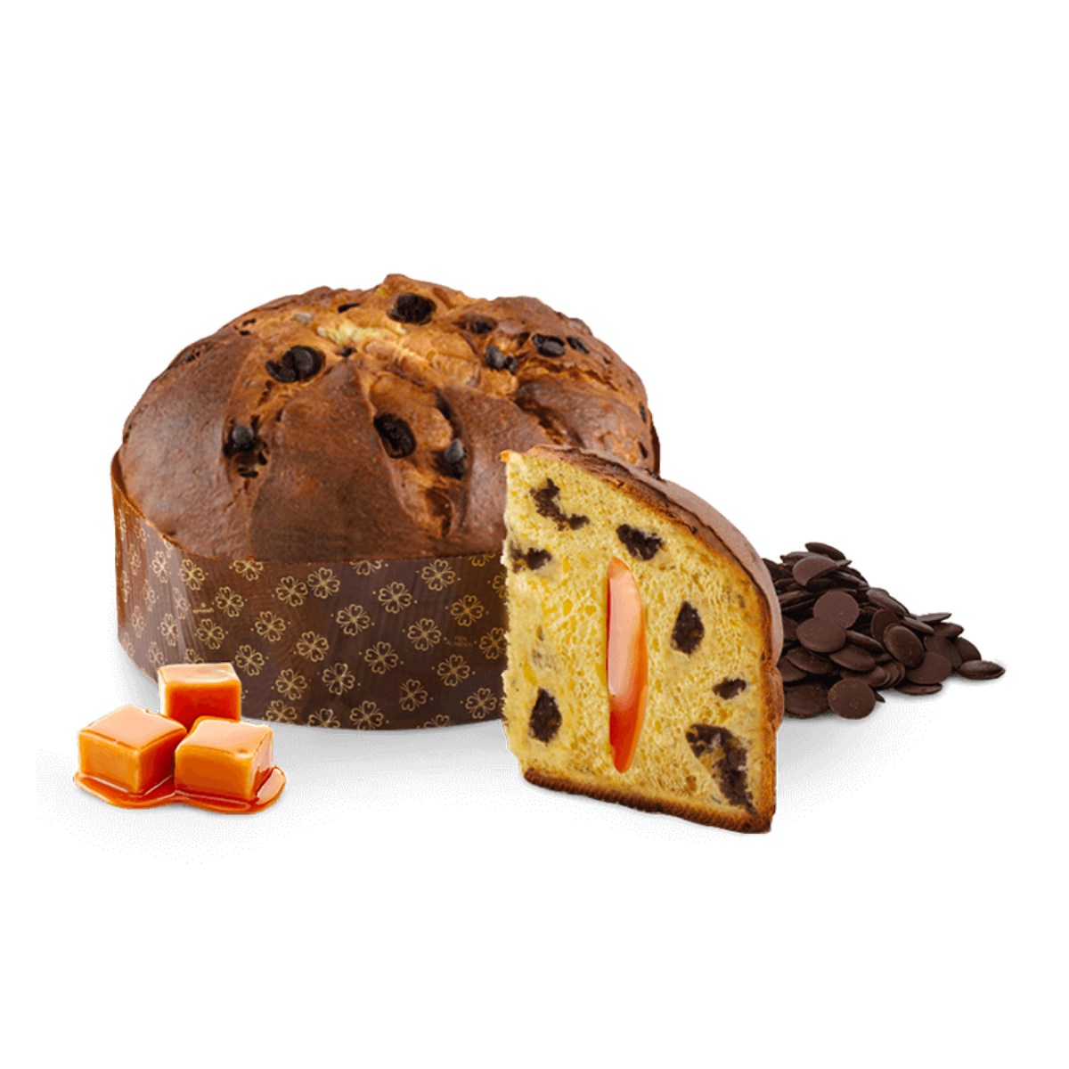 LOISON Chocolate and Salted Caramel Panettone  (750g)