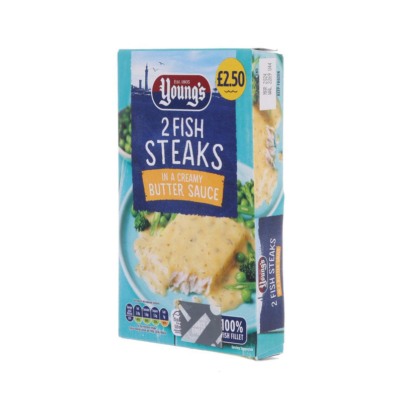 YOUNGS 2 Fish Steaks in Butter Sauce  (280g)