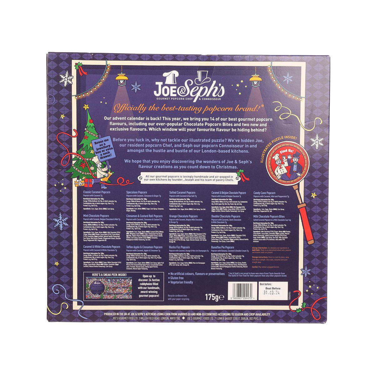JOE & SEPH'S Where's Joe Popcorn Advent Calendar  (175g)