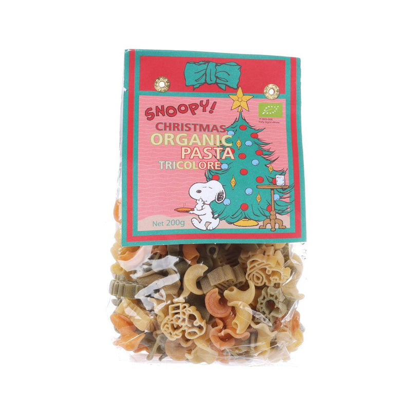 WISMETTAC Snoopy Xmas Organic Tricolor Pasta  (200g)