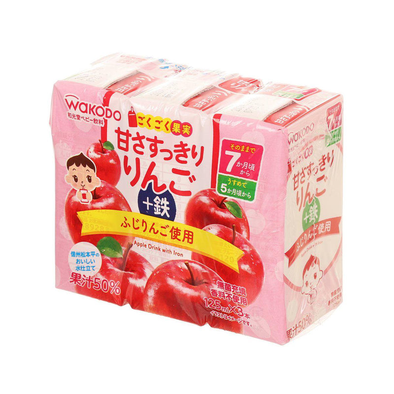 WAKODO Apple Drink  (3 x 125mL)