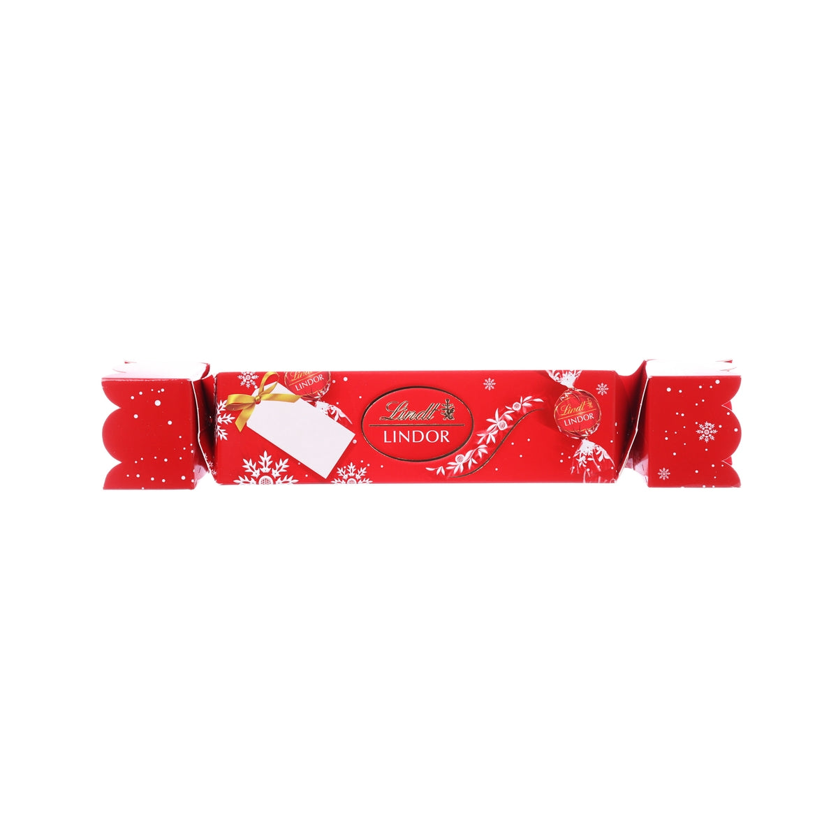 LINDT Lindor Christmas Cracker with Milk Chocolate Truffles  (100g)