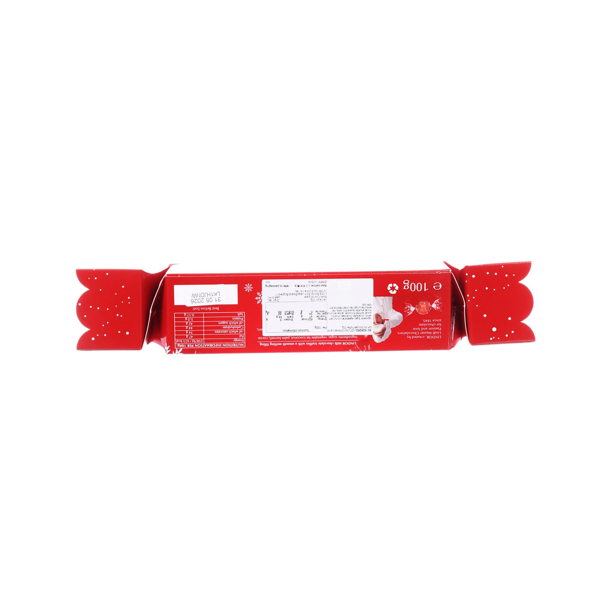 LINDT Lindor Christmas Cracker with Milk Chocolate Truffles  (100g)