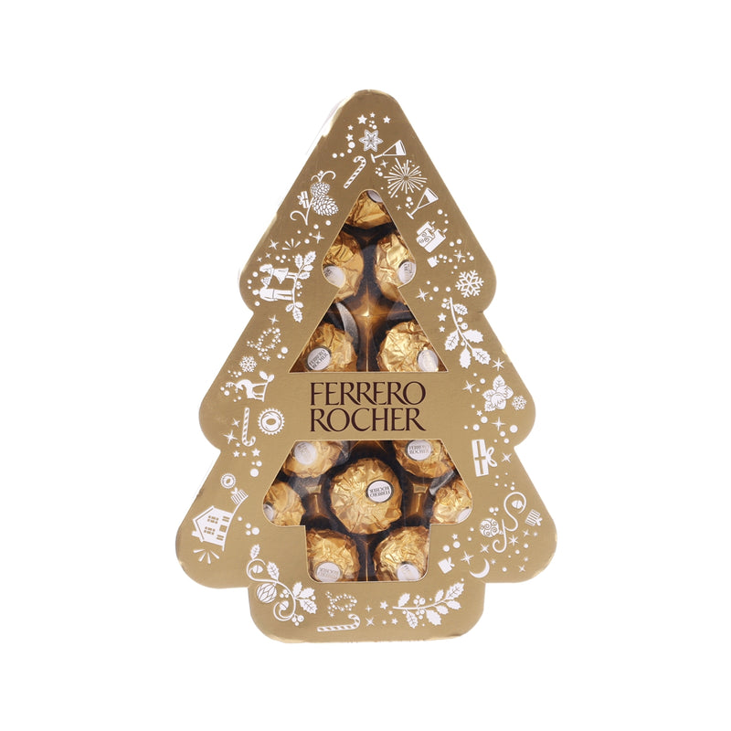 FERREROROCHER Hazelnut Milk Chocolate Christmas Tree Gift Box  (150g)