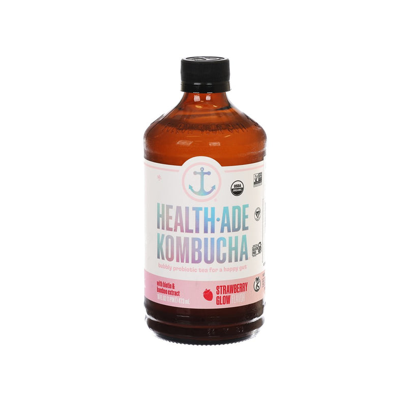 HEALTH ADE KOMBUCHA 有機紅茶菌飲品 - 士多啤梨味 (473mL)