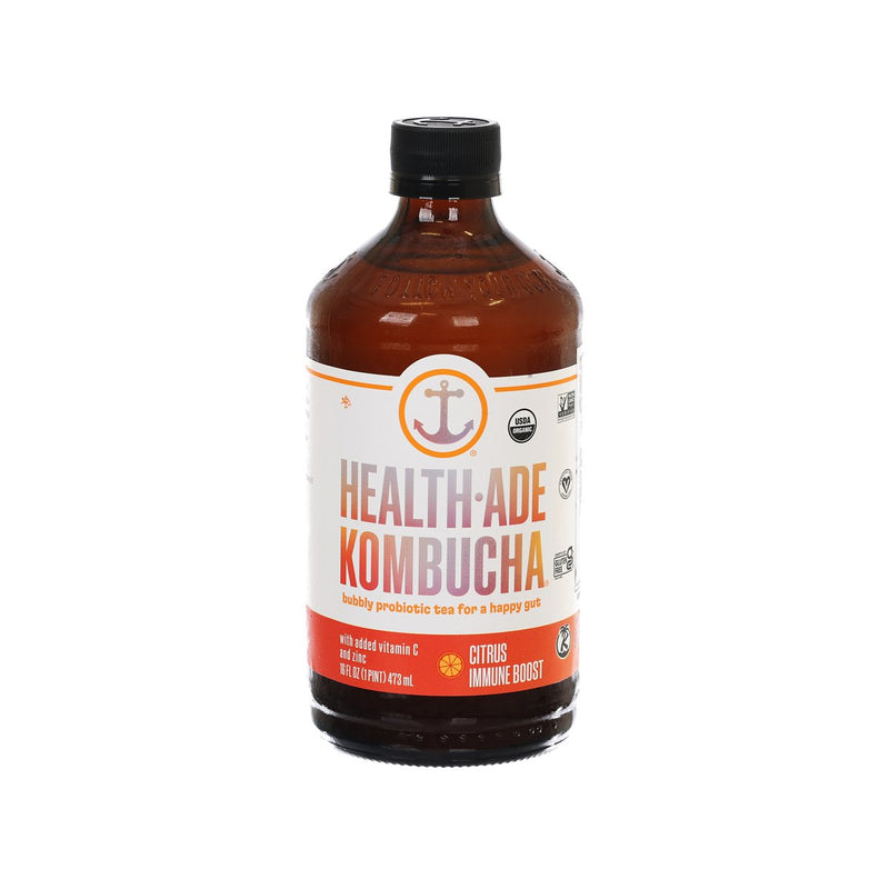 HEALTH ADE KOMBUCHA 有機紅茶菌飲品 - 增強免疫力柑橘味 (473mL)