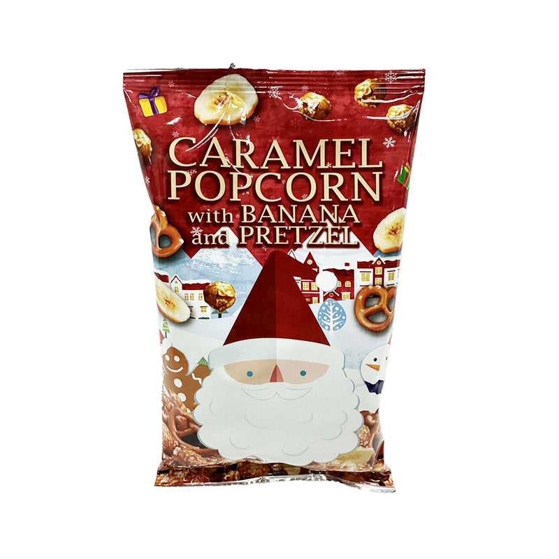 EIM Xmas Caramel Popcorn Cup with Pretzels & Banana Chips  (63g)