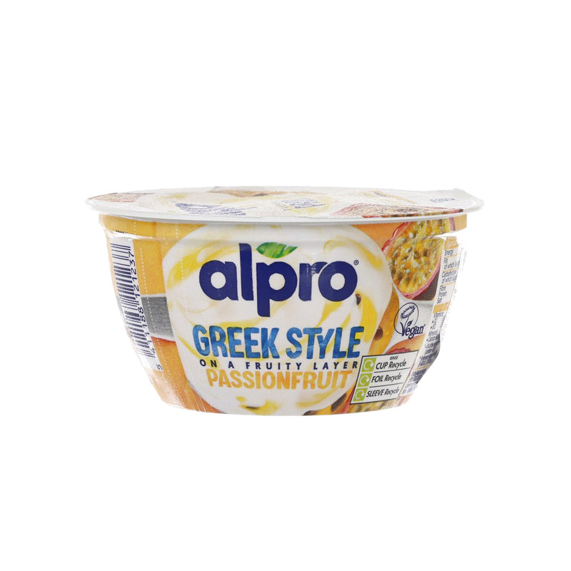 ALPRO Greek Style Passion Fruit Soya Plant-Based Yogurt Alternative  (150g)