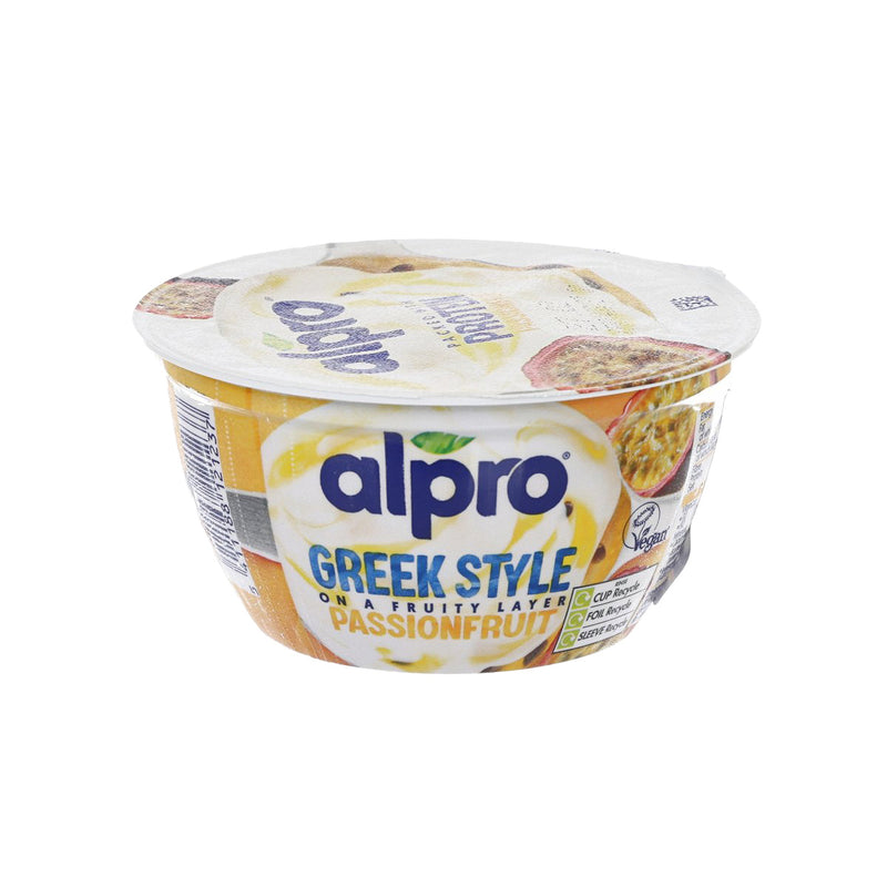 ALPRO Greek Style Passion Fruit Soya Plant-Based Yogurt Alternative  (150g)