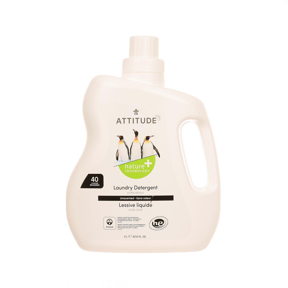 ATTITUDE Laundry Detergent - Unscented - 40 Loads  (2L)