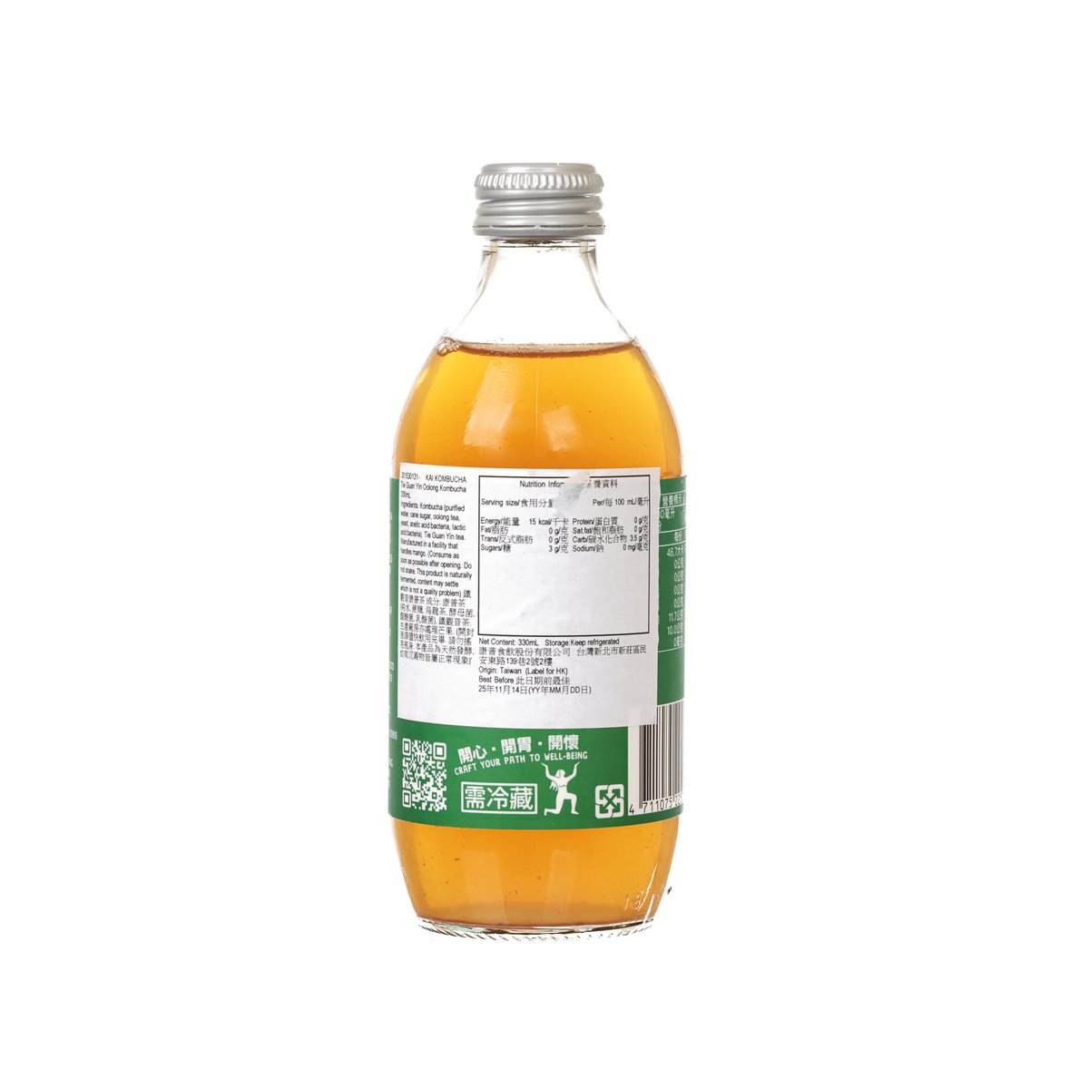 KAI KOMBUCHA & JING SHENG YU 鐵觀音康普茶 (330mL)