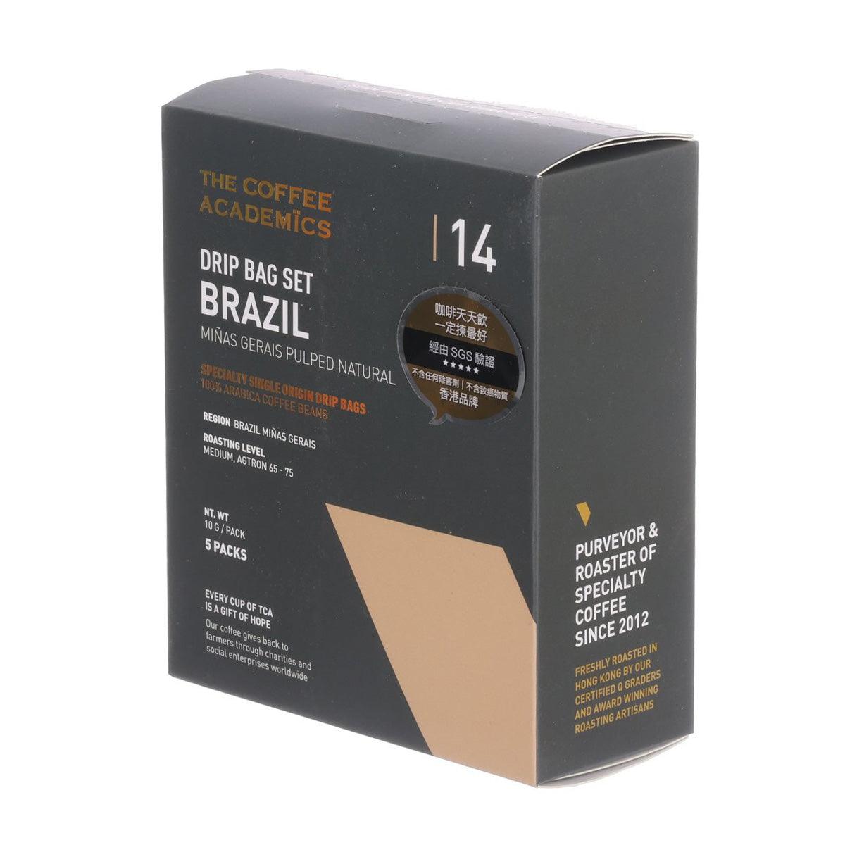 THE COFFEE ACADEMICS Drip Bag Set - 14 Brazil Miñas Gerais Pulped Natural  (5 x 10g)