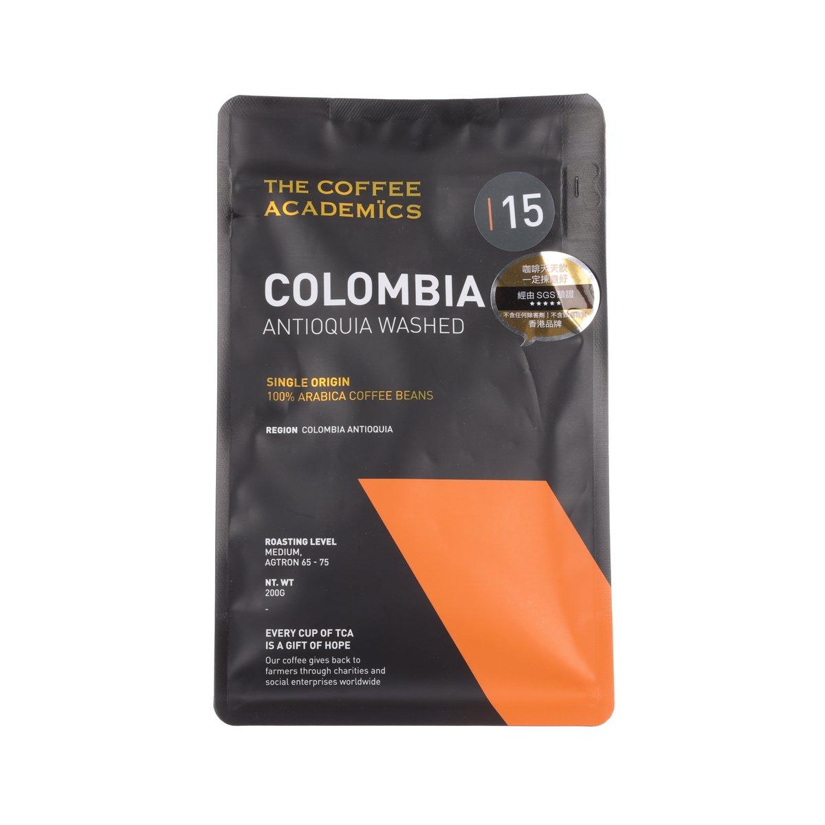 THE COFFEE ACADEMICS Coffee Beans - 15 Colombia Antioquia Washed  (200g)