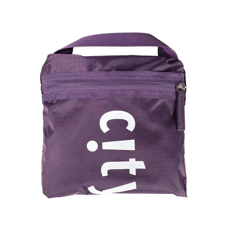 CITYSUPER Foldable Bag with 2 Inside Pocket-Deep Purple