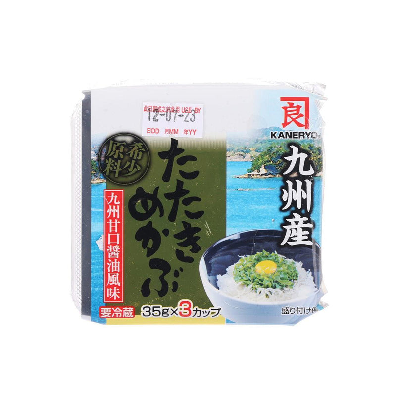 KANERYO Seasoned Kyushu Mekabu Seaweed - Kyushu Sweet Soy Sauce  (105g)