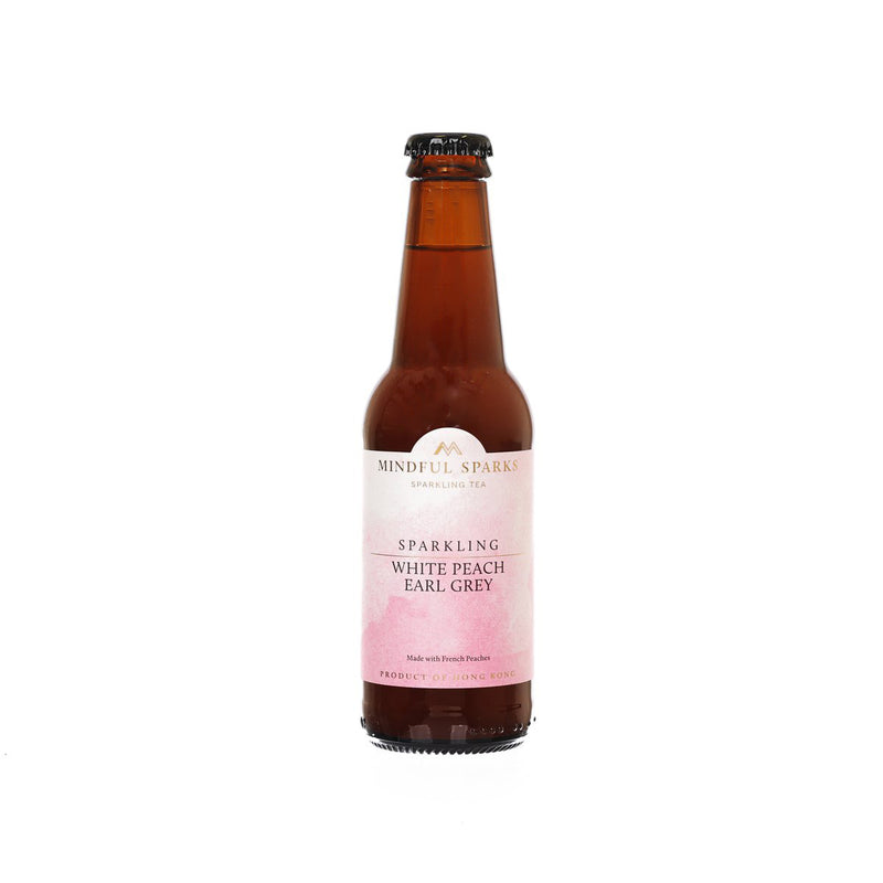 MINDFUL SPARKS Sparkling Tea - White Peach Earl Grey [Bottle]  (245mL)