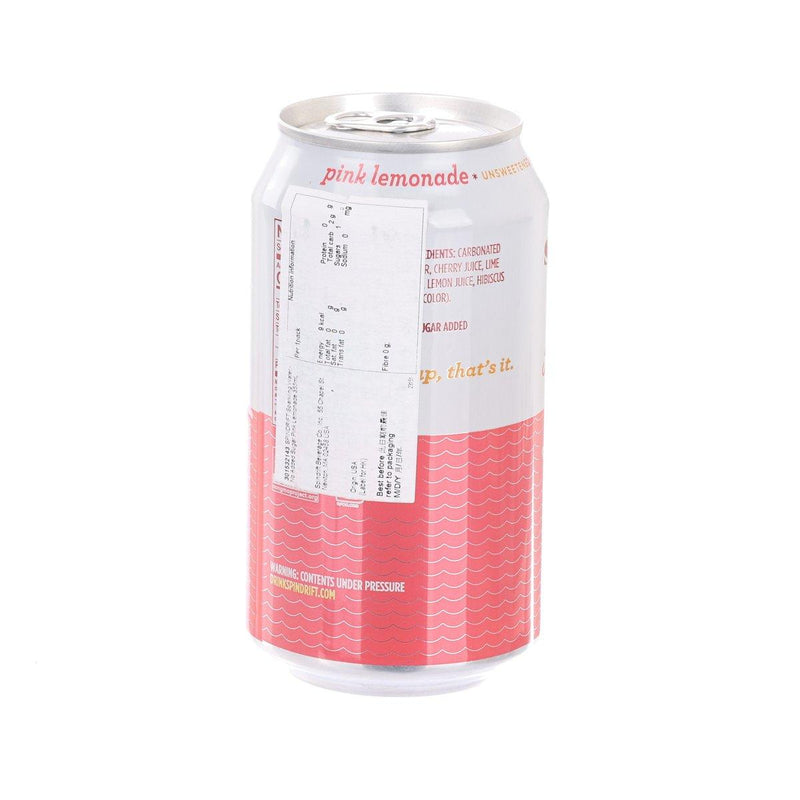 SPINDRIFT Sparkling Water - No Added Sugar Pink Lemonade  (355mL)