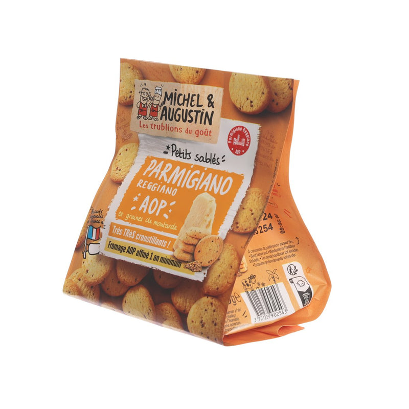 MICHEL & AUGUSTIN Butter Biscuits with Parmigiano Reggiano Cheese and Mustard Seeds  (100g)