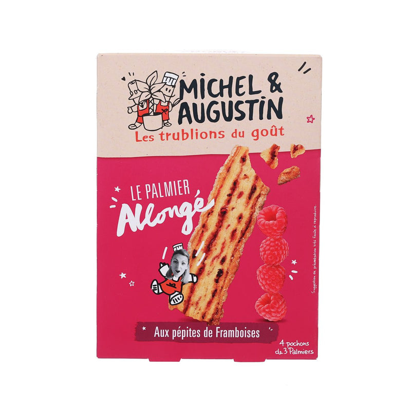 MICHEL & AUGUSTIN Puff Palmiers with Pure Butter and Raspberry Chunks  (120g)