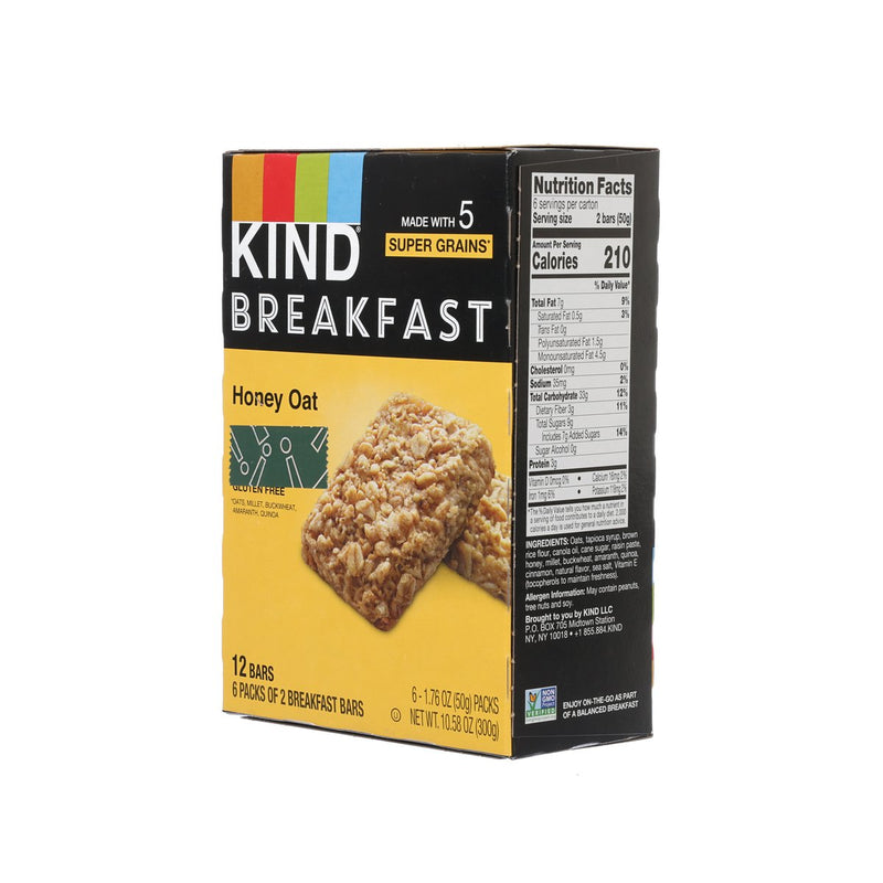 KIND Breakfast Bars - Honey Oat  (300g)