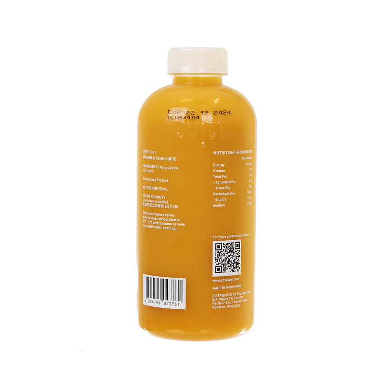 CITYSUPER Mango & Pear Juice  (750mL)